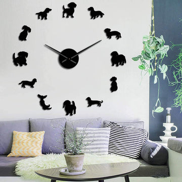 Frameless Giant Wall Clock with Mirror Effect