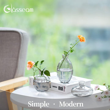 Handmade Cute Gray Small Vases