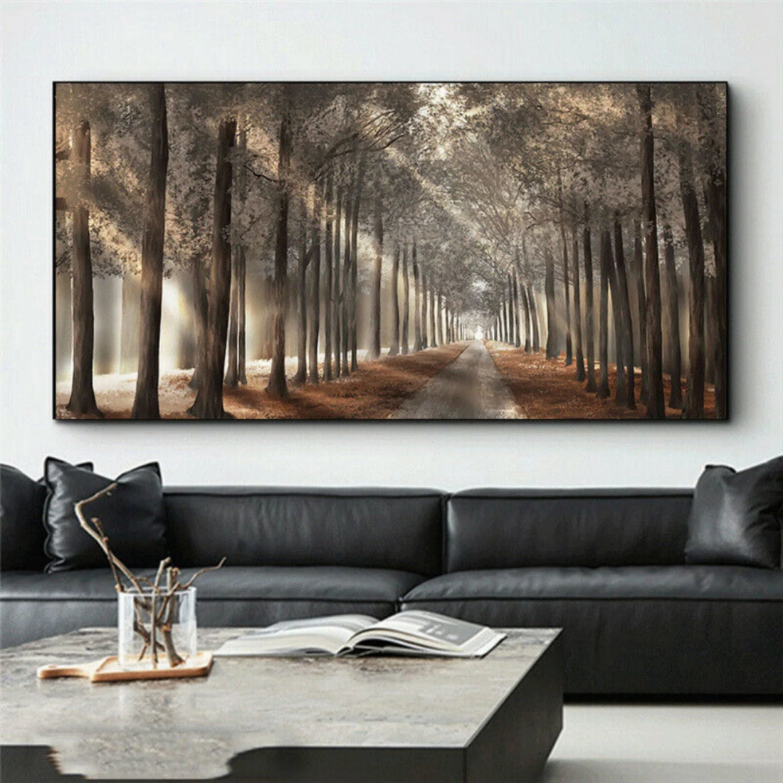  Living Room Forest Canvas Wall Art