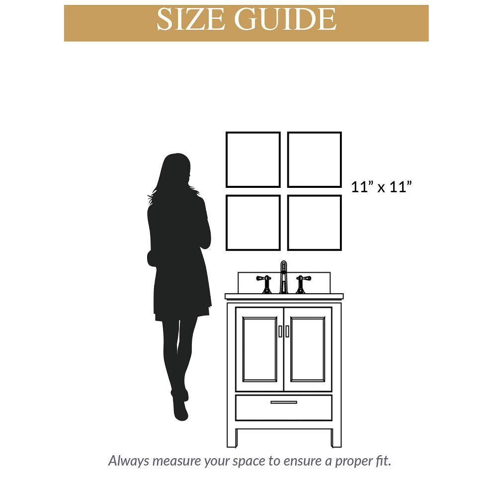  Set of 4 Accent Wall Mirrors