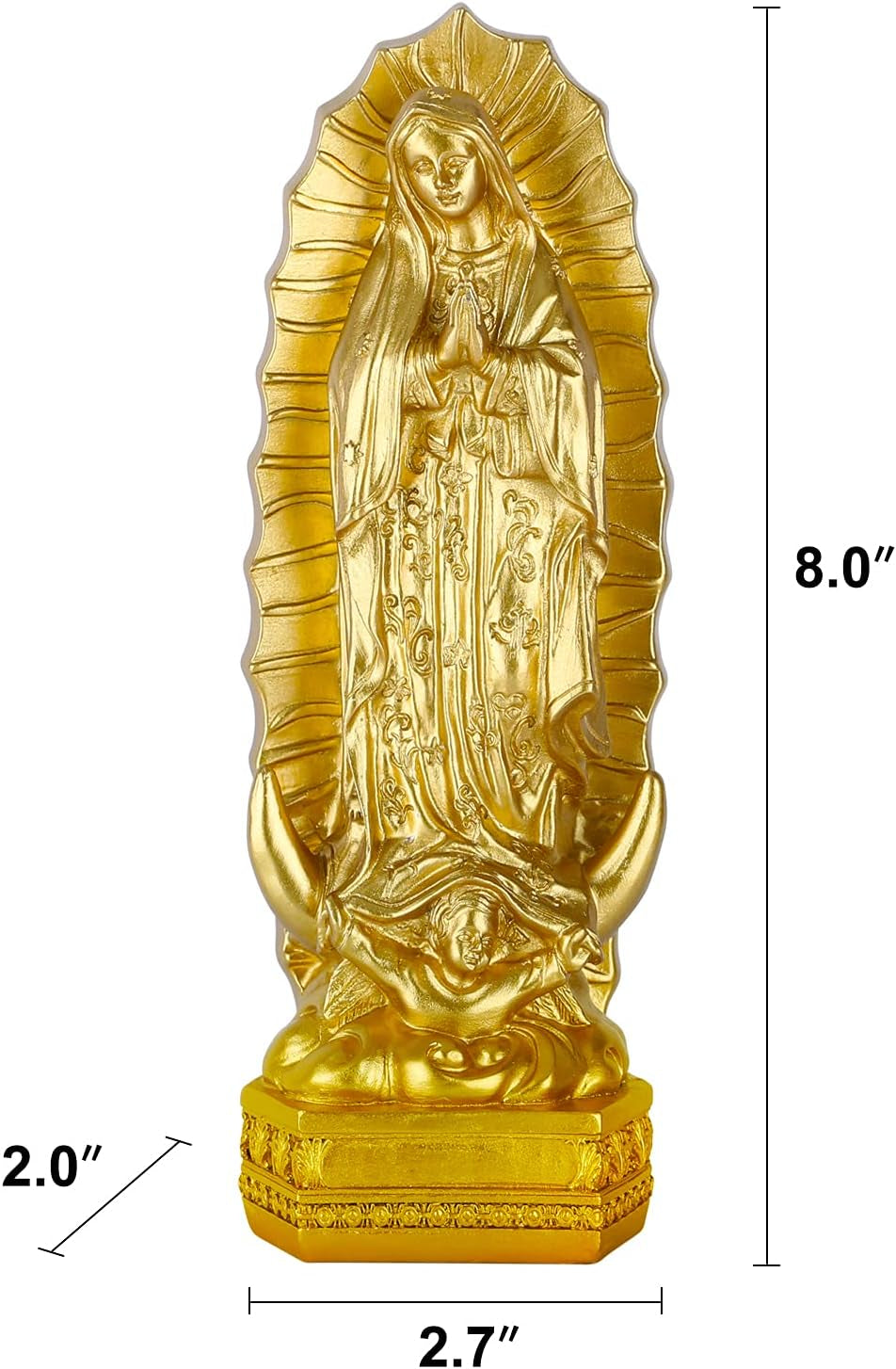 Our Lady of Guadalupe Statue Figurine