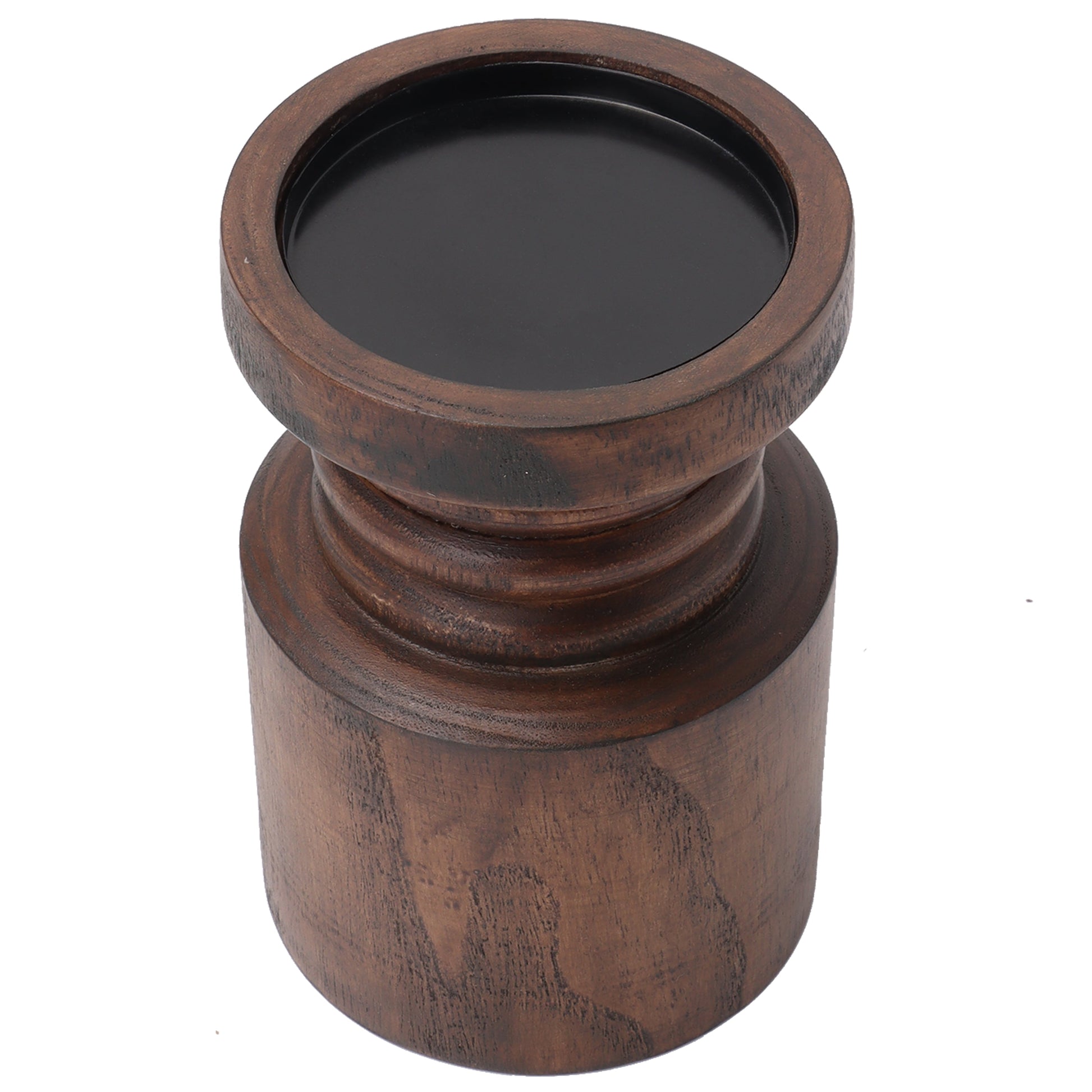 Decorative Wood Pillar Candleholder