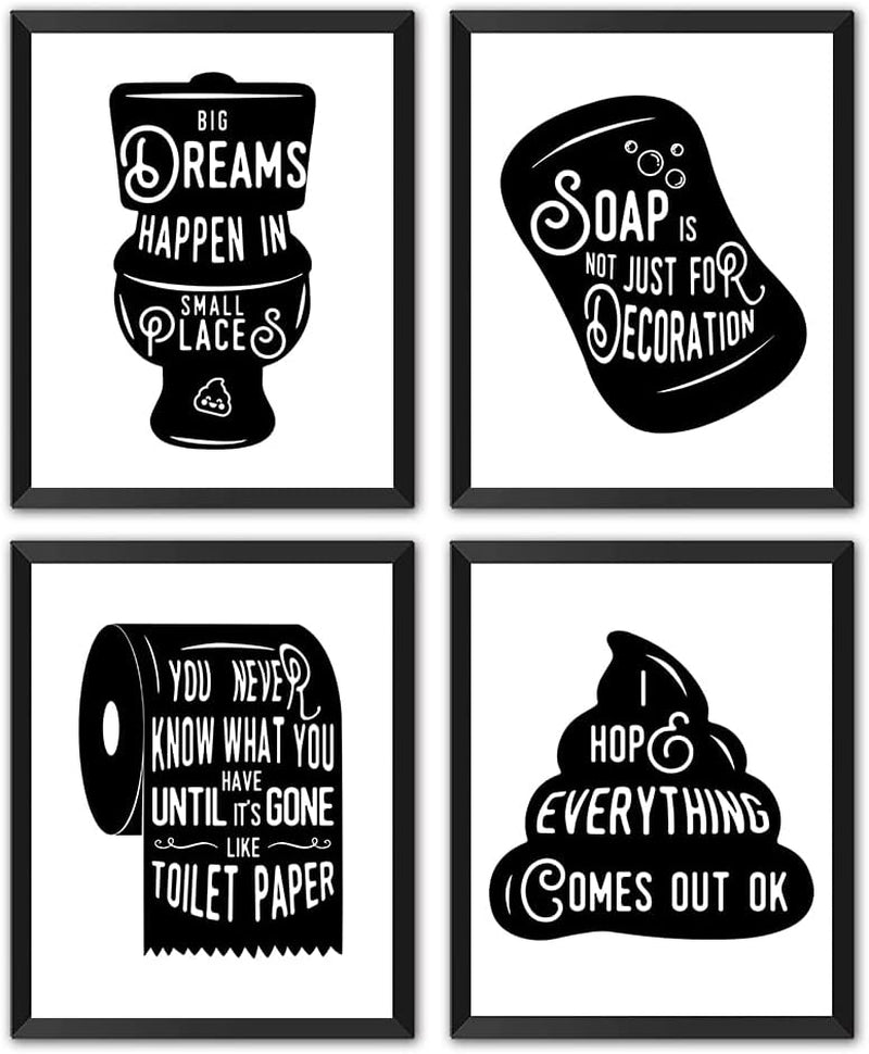 Bathroom Decor Motivational Wall Art