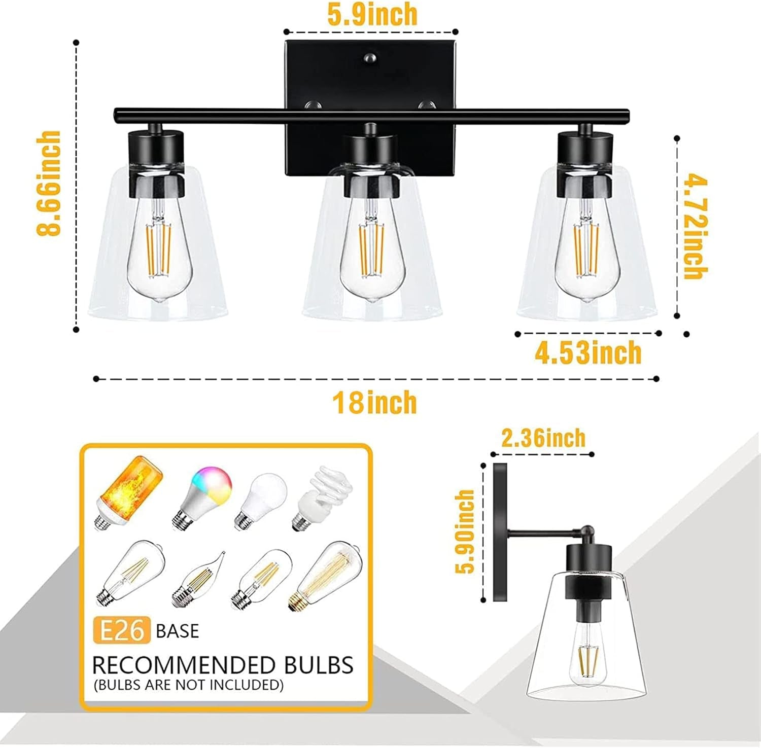18 Inch Vanity Lights for Bathroom