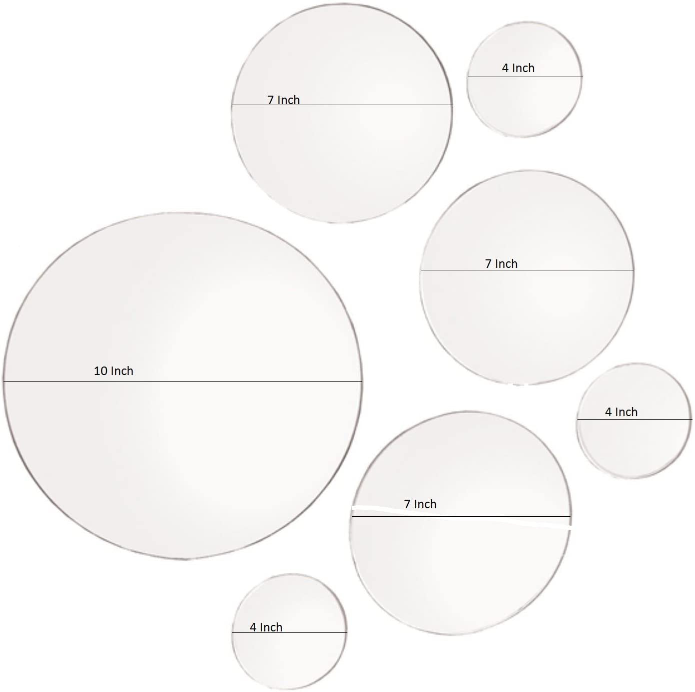  Round Mirror Wall Mounted Assorted