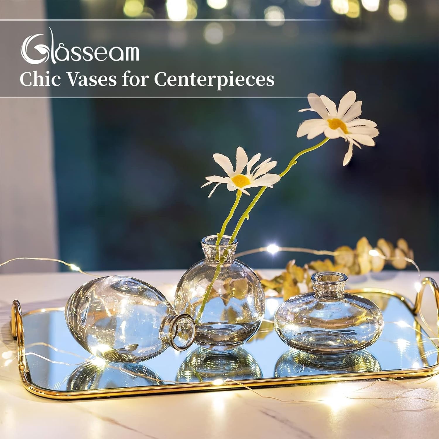 Handmade Cute Gray Small Vases
