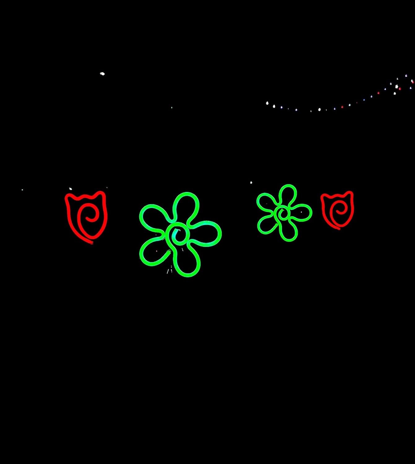 Solar Flower Garden Neon Lights