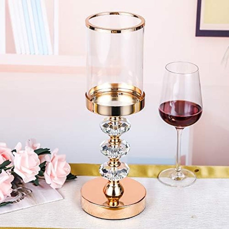 Crystal Candle Holder with Glass Lid