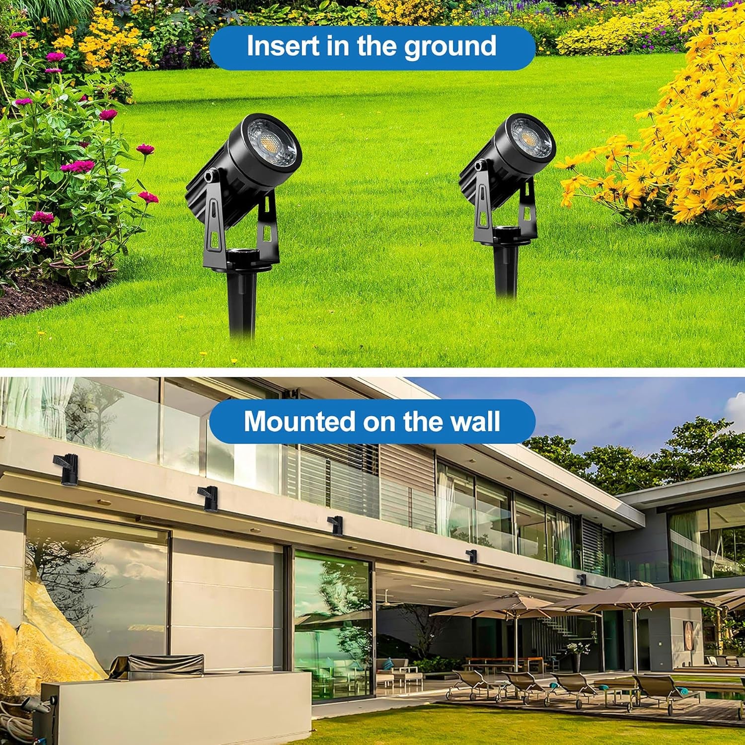 Transformer Outdoor Spotlights for Garden
