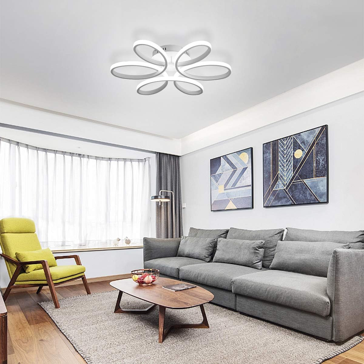Ceiling Light Fixture with Flower Shape