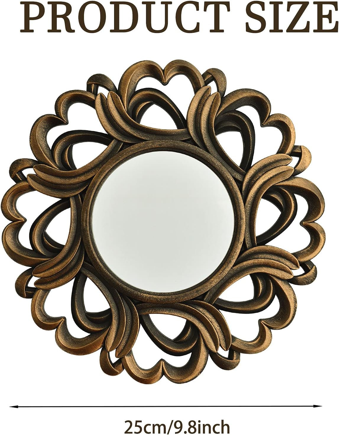 Small Mirrors Wall Décor Set of 3 