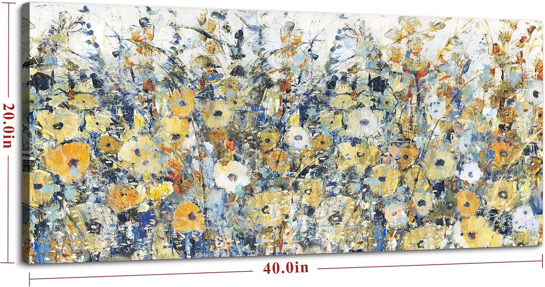 Contemporary Flowers Canvas Wall Art