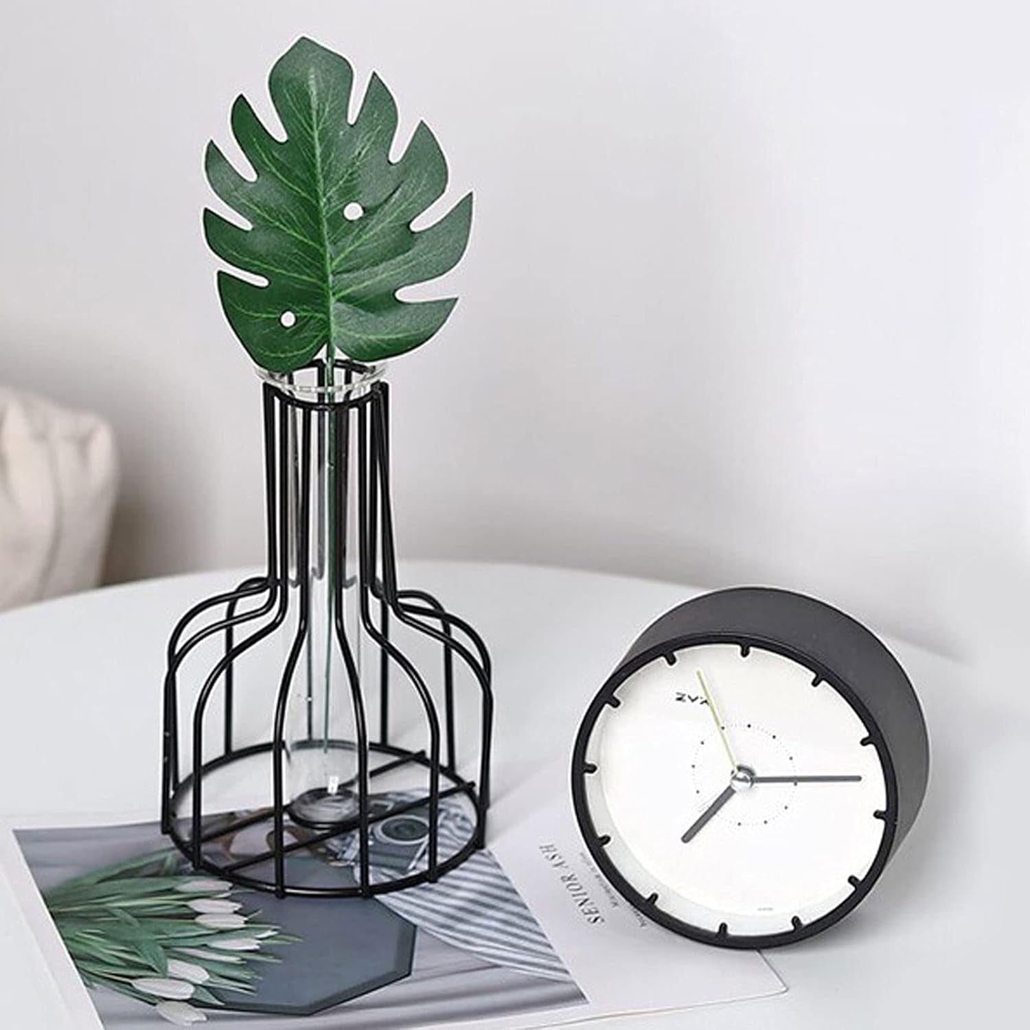 Flower Vases with Iron Art Frame