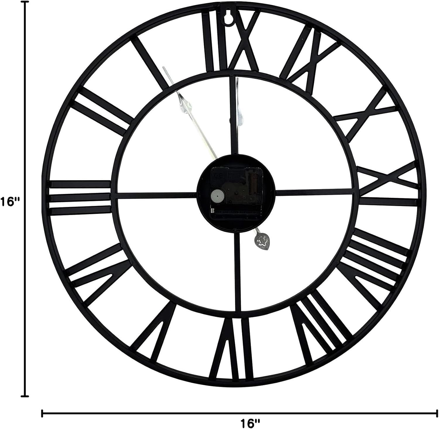 Large Modern Metal round Silent Clocks