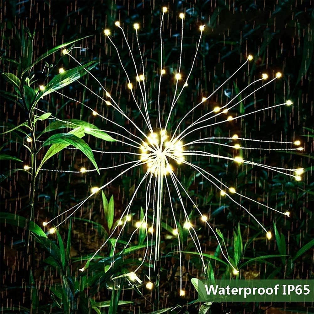2 Pack Solar Firework Garden Lights