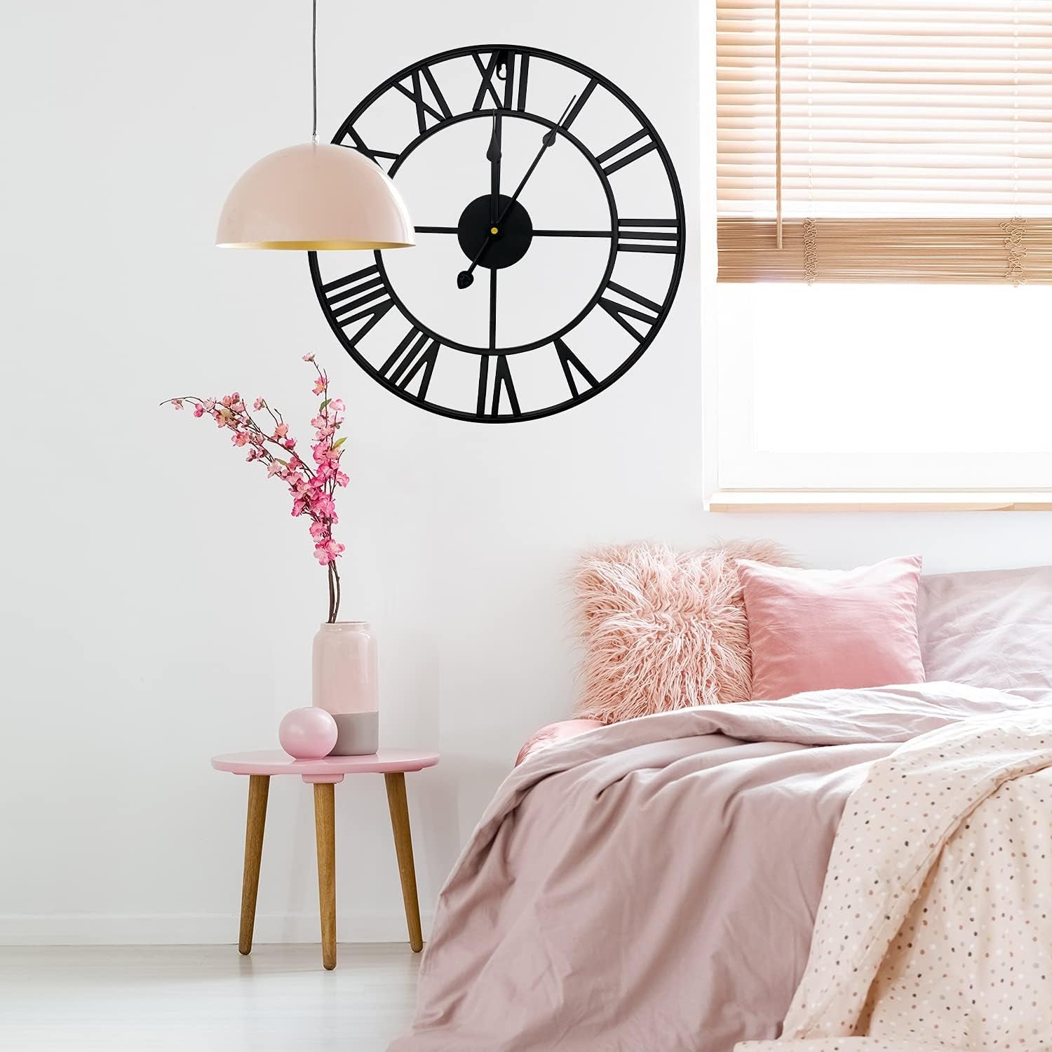 Large Modern Metal round Silent Clocks