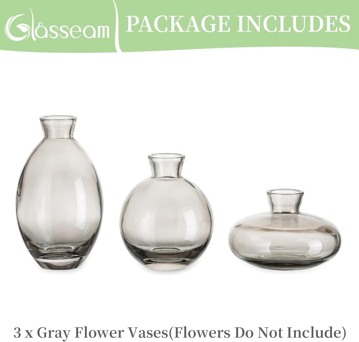 Handmade Cute Gray Small Vases