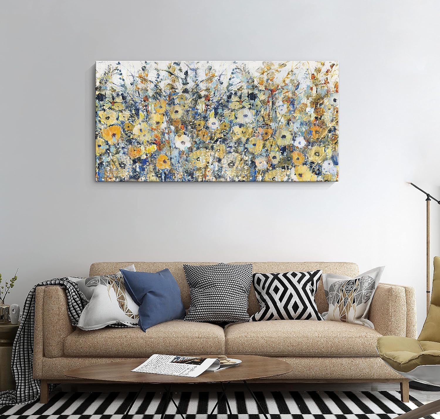 Contemporary Flowers Canvas Wall Art