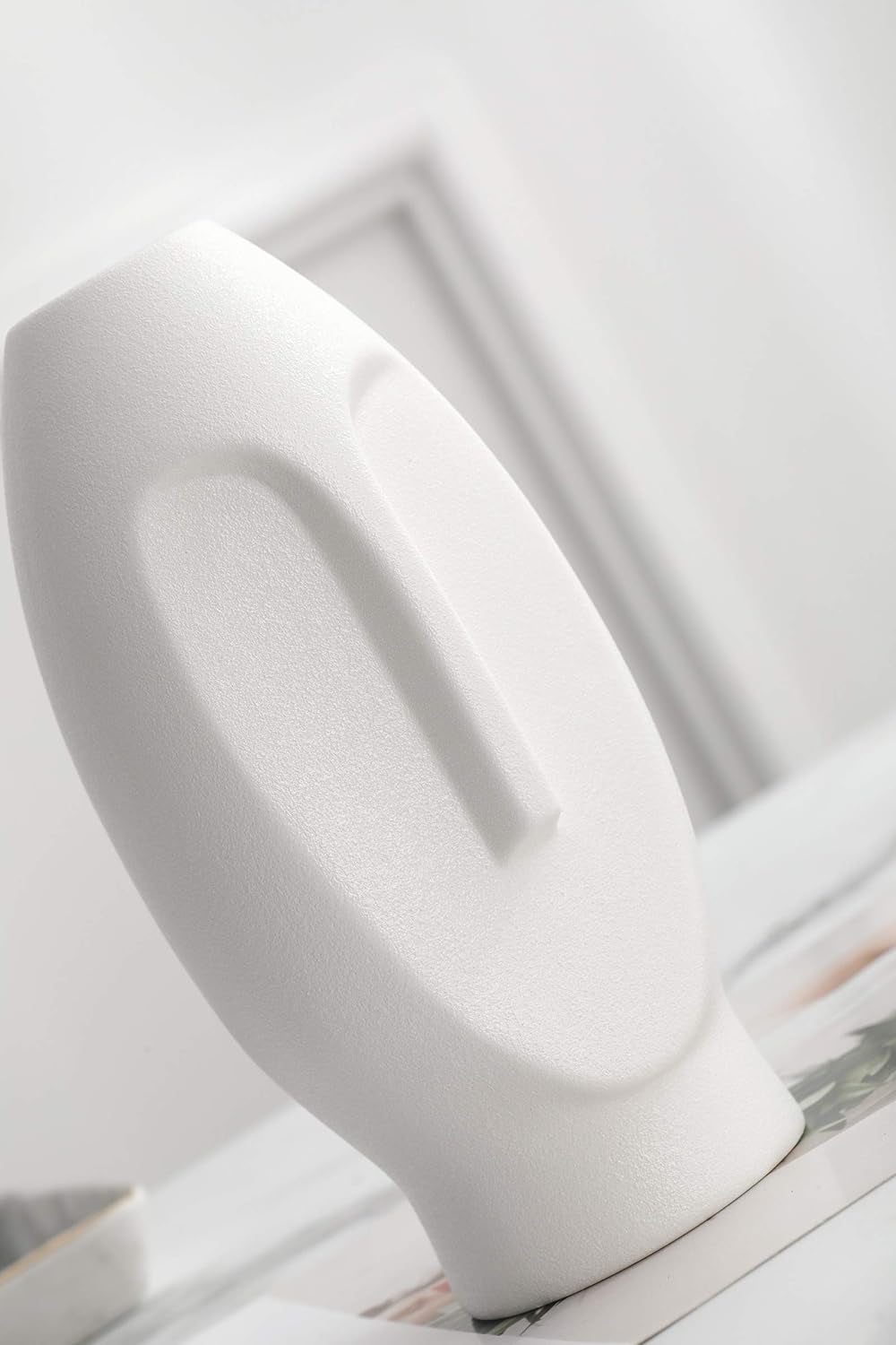 Delicately Carved Art Face Style Vases