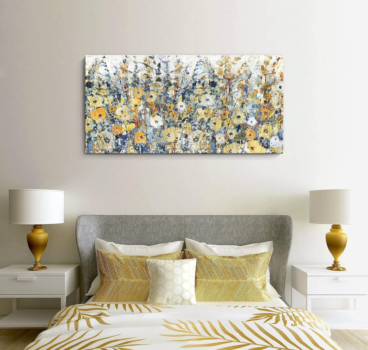 Contemporary Flowers Canvas Wall Art