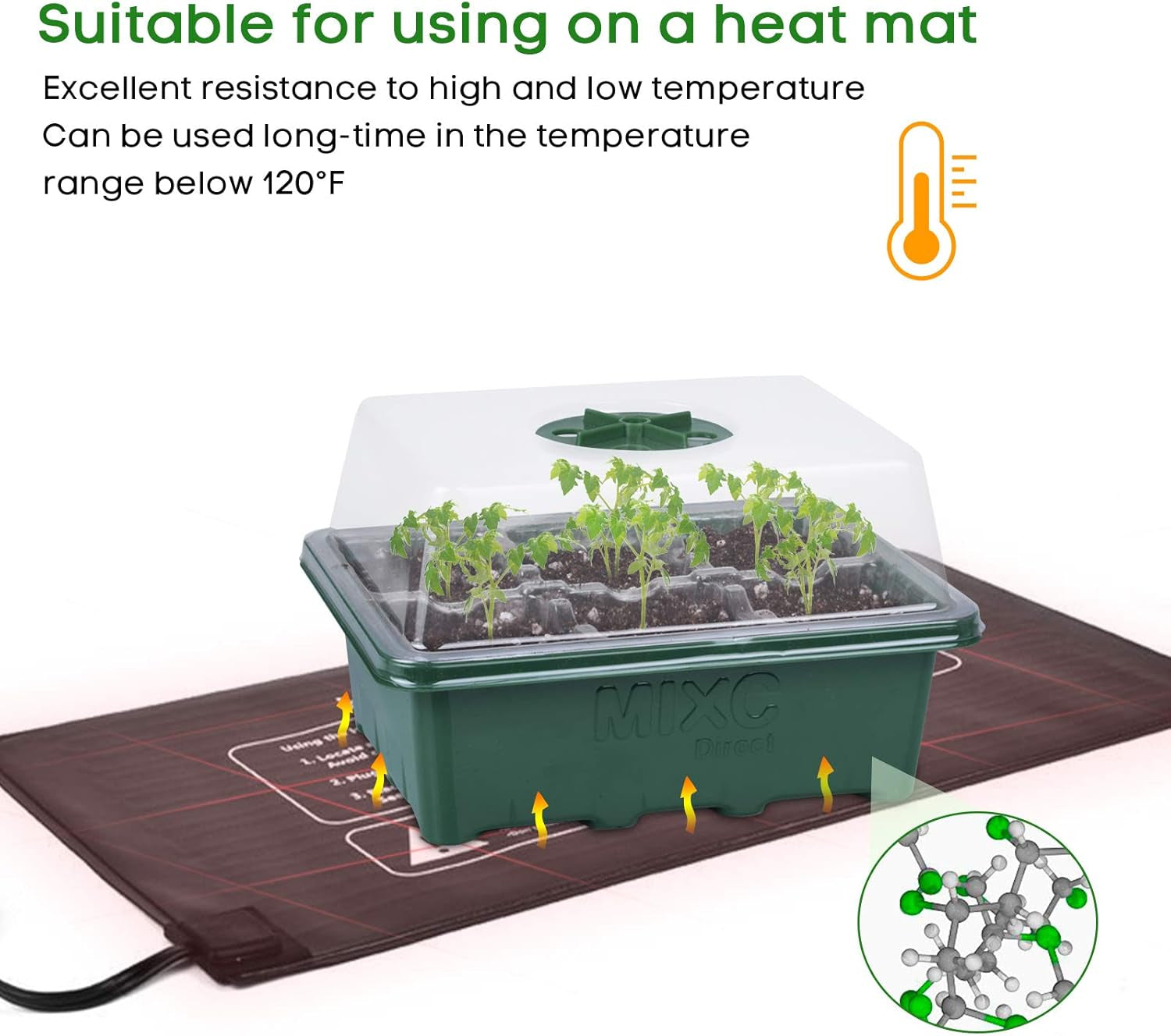 10 Packs Seed Starter Tray Seed Starter Kit