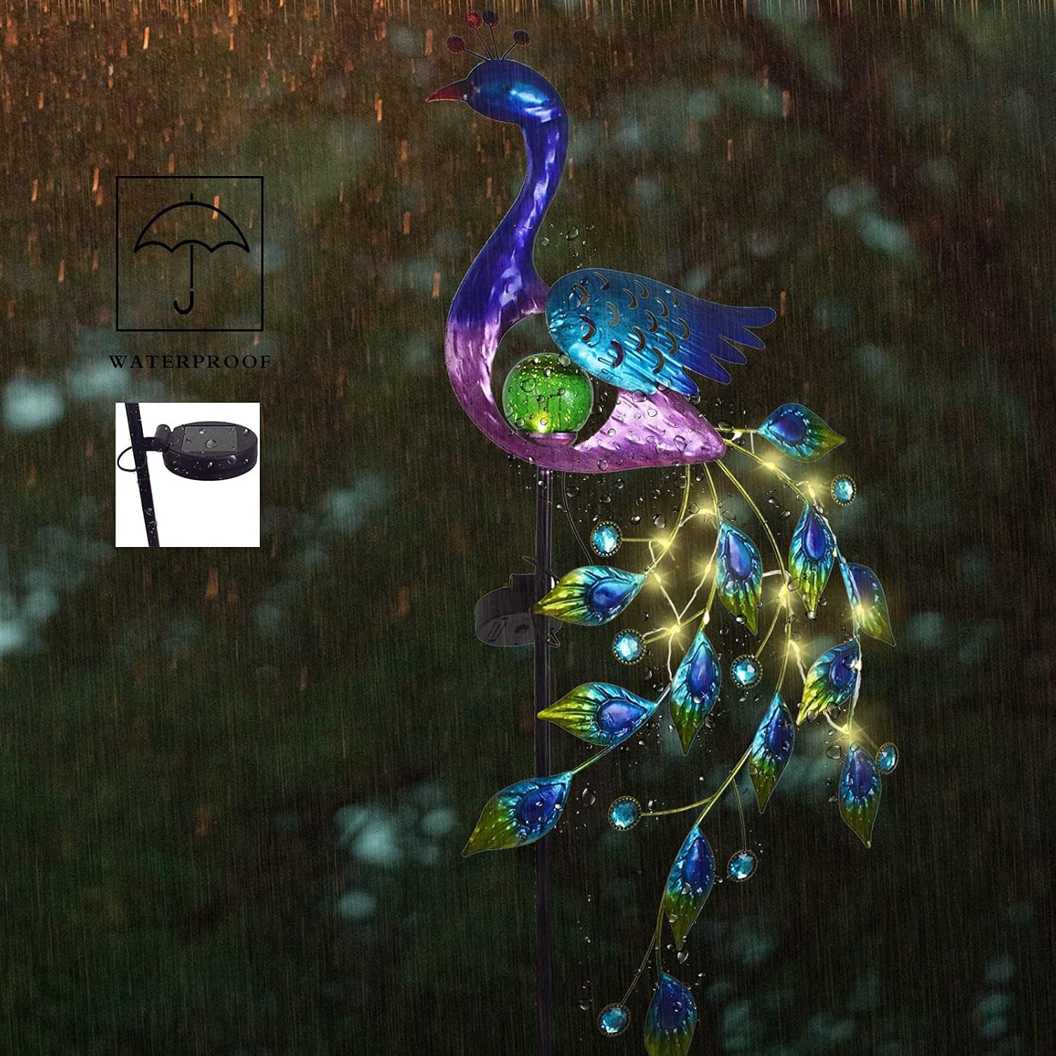 Peacock Pathway Solar Garden Light