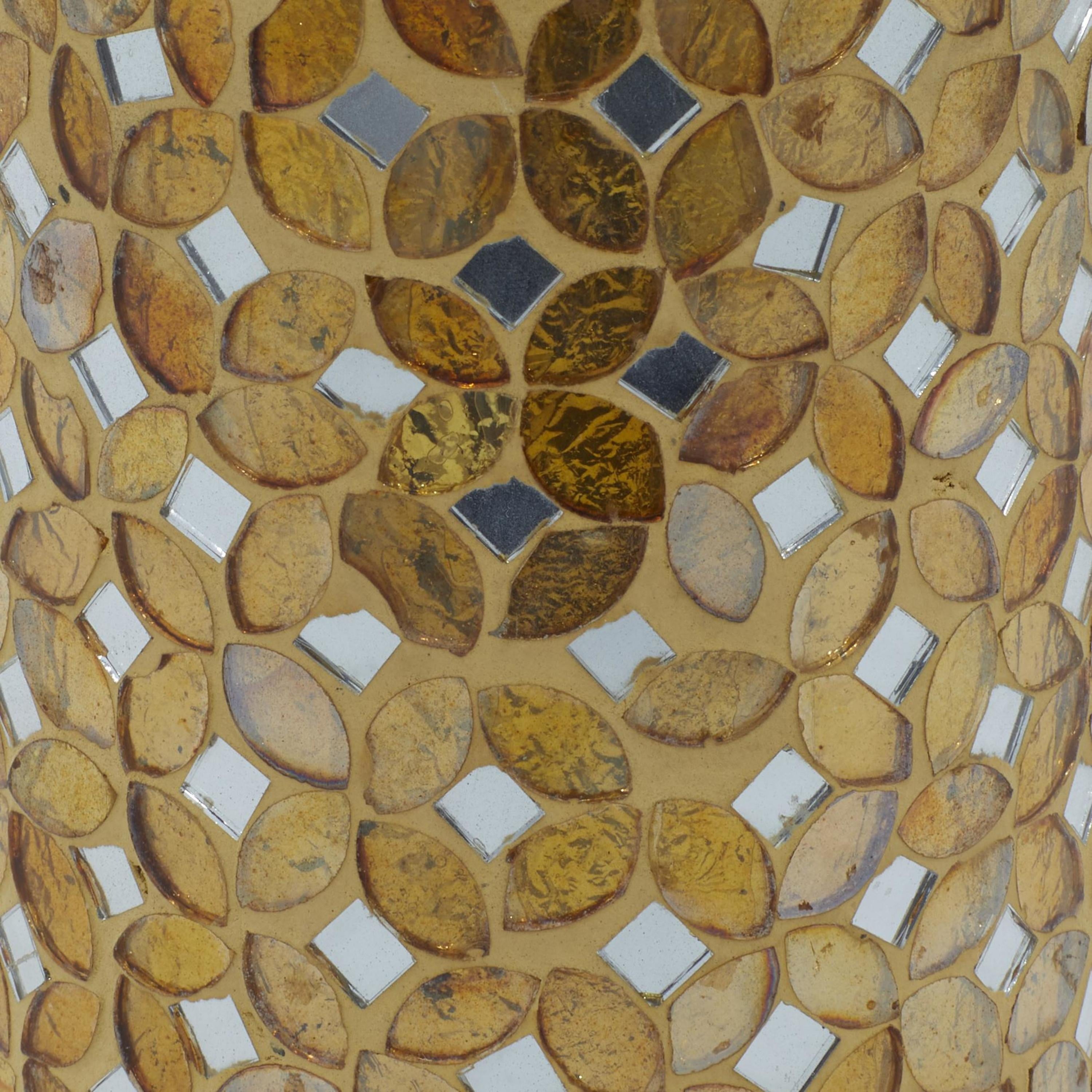 Handmade Candle Holder with Mosaic Pattern