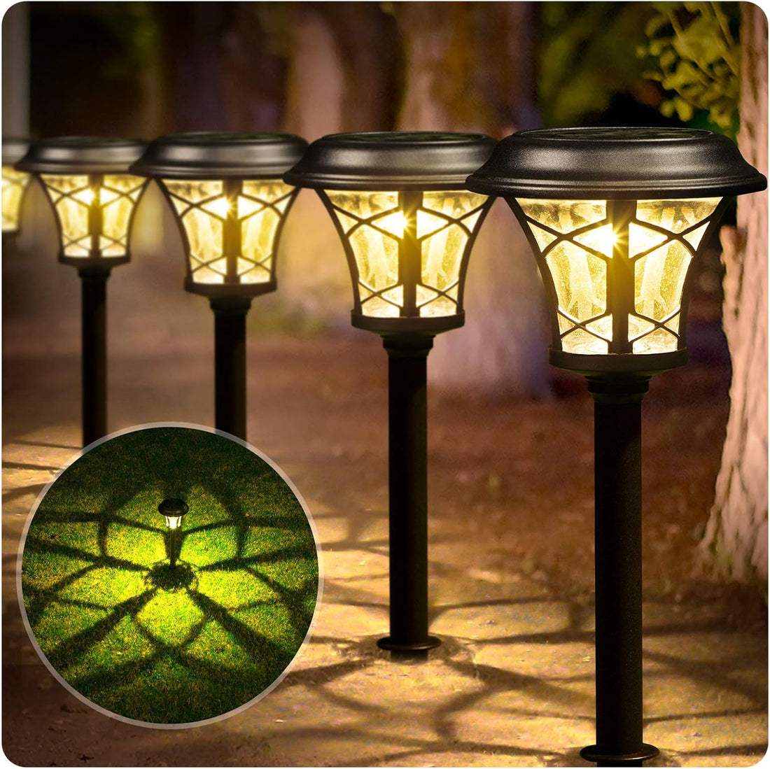 Metal Bright White LED Solar light