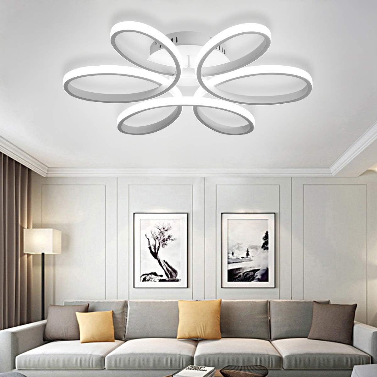 Ceiling Light Fixture with Flower Shape