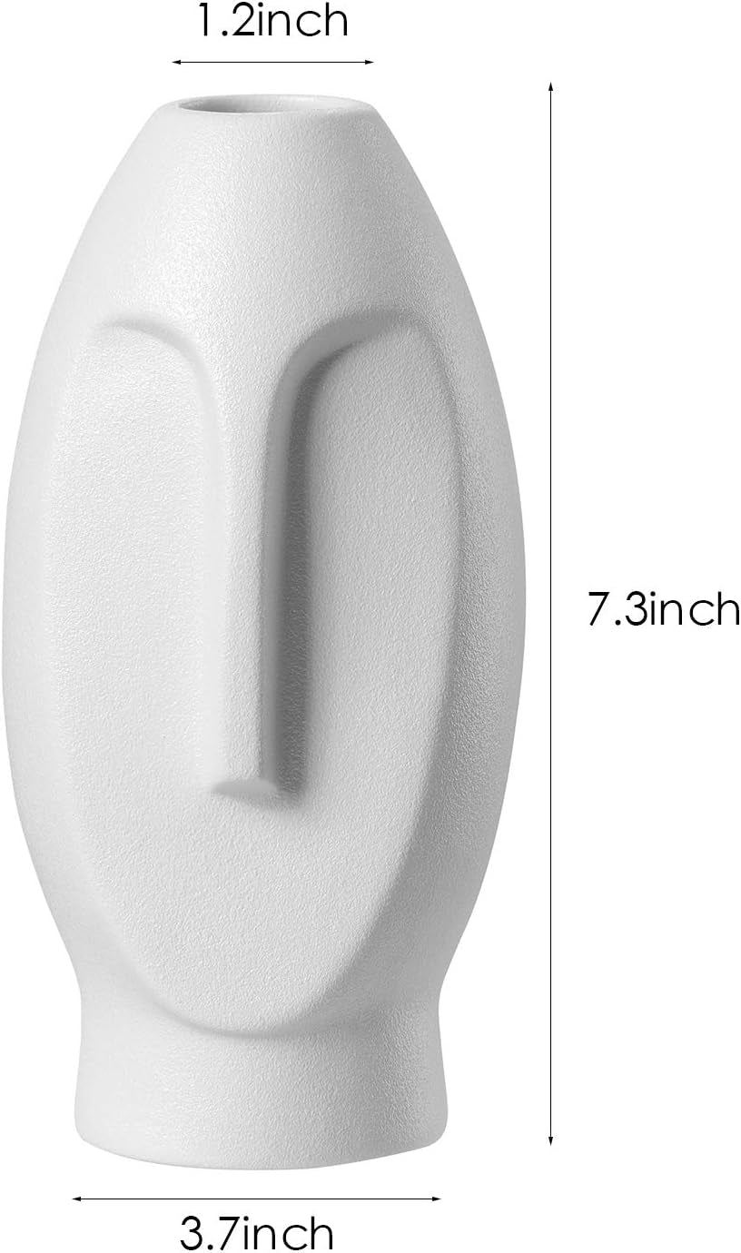 Delicately Carved Art Face Style Vases