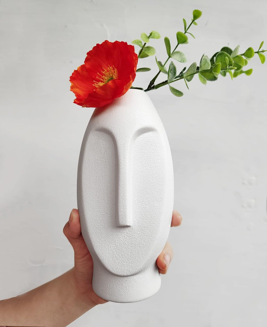 Delicately Carved Art Face Style Vases
