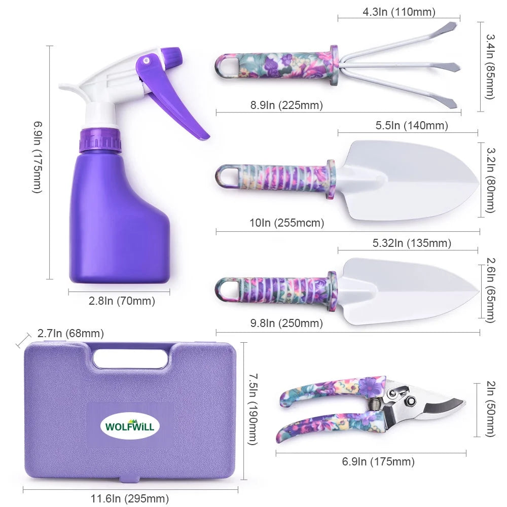 5 Pieces Garden Tool Set 