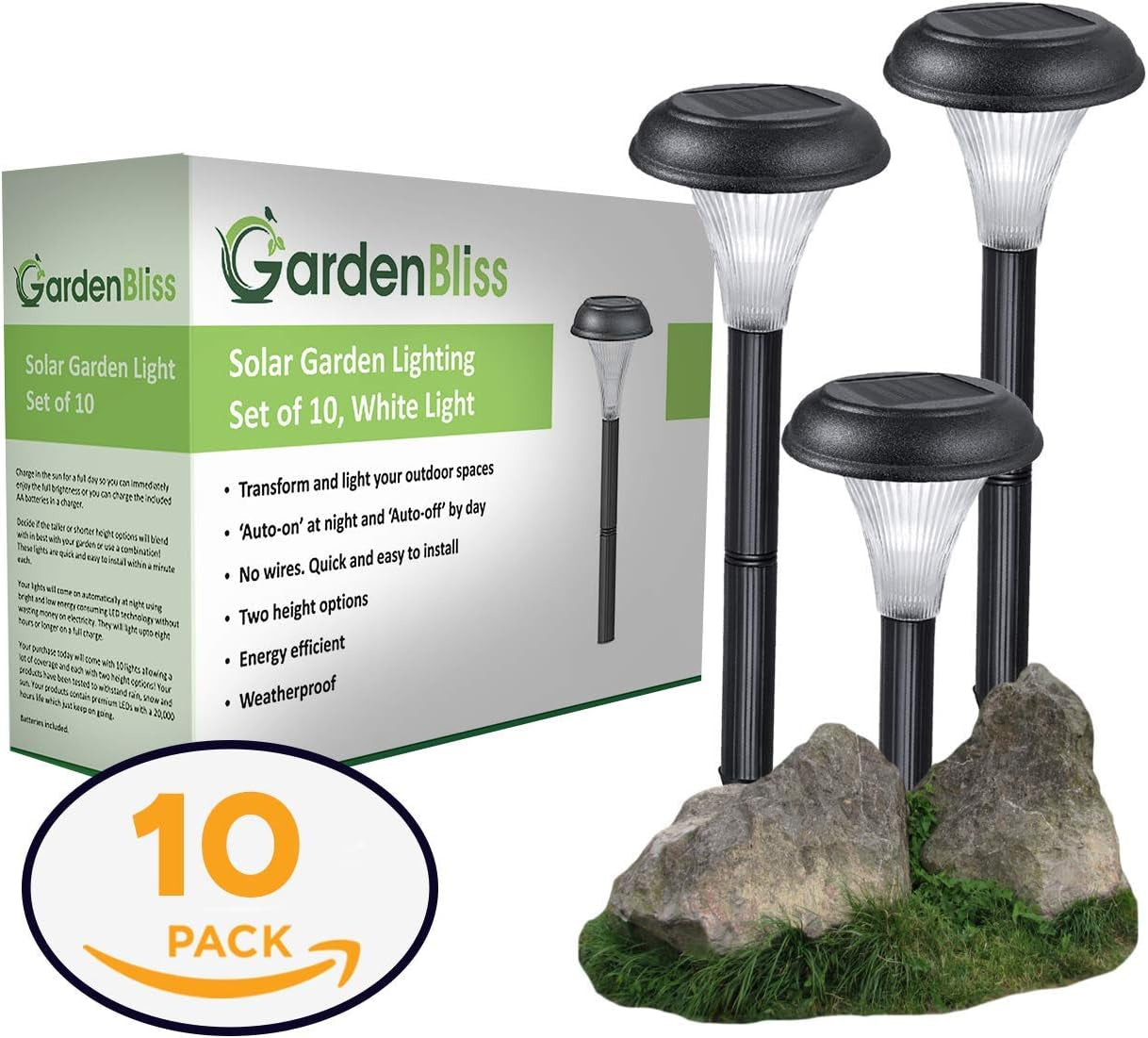  Garden Solar Lights for Outdoor Pathway