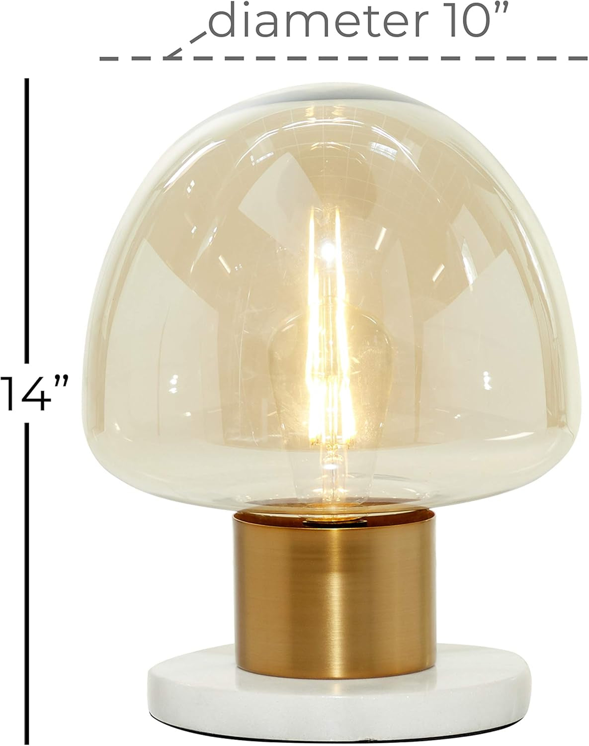 Accent Lamp with Clear Dome