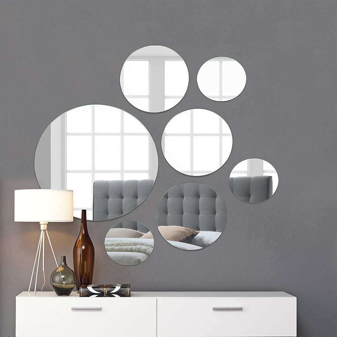  Round Mirror Wall Mounted Assorted