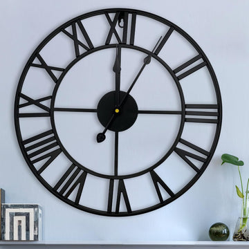 Large Modern Metal round Silent Clocks