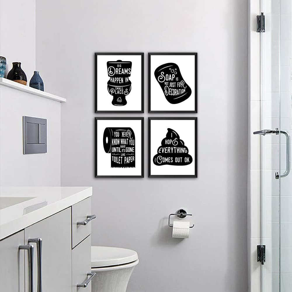 Bathroom Decor Motivational Wall Art