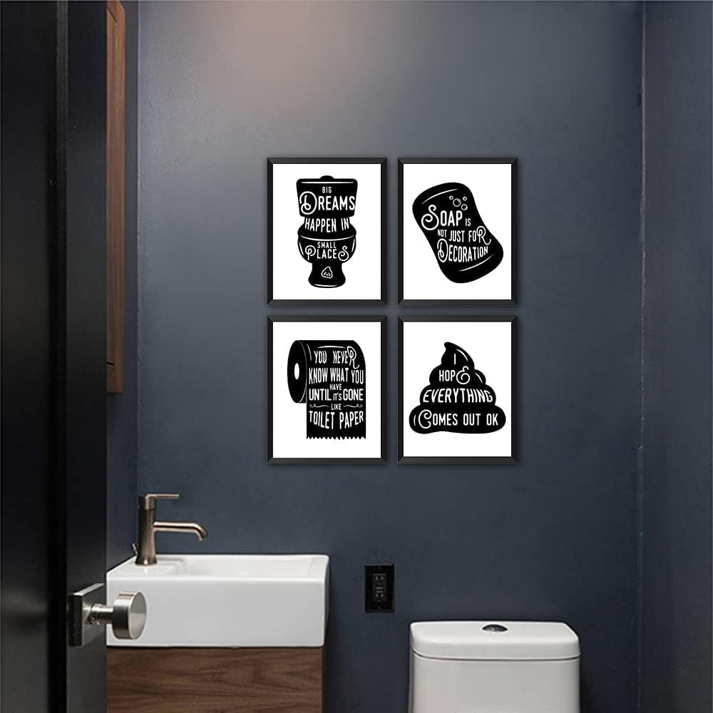 Bathroom Decor Motivational Wall Art
