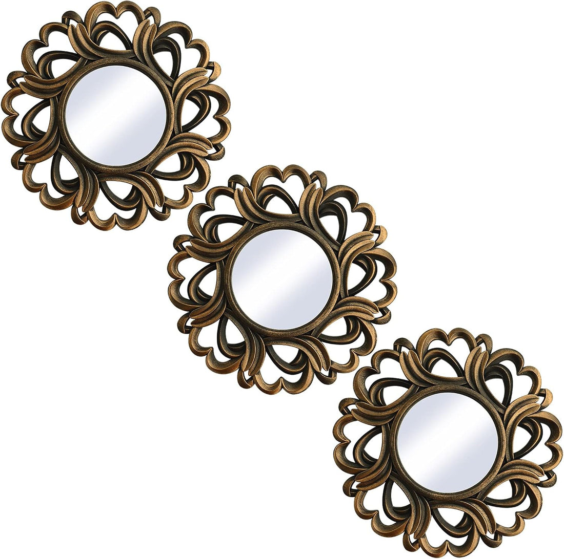 Small Mirrors Wall Décor Set of 3 