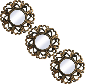 Small Mirrors Wall Décor Set of 3 