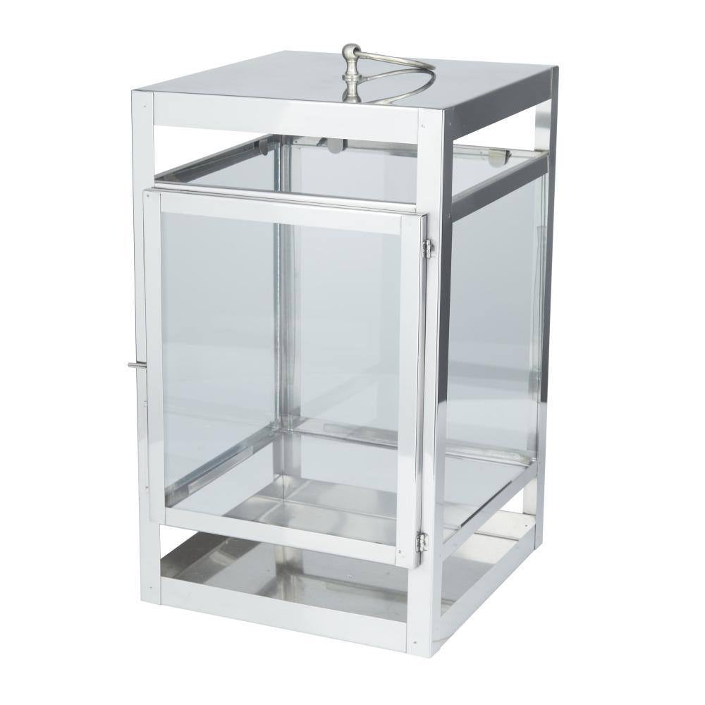 Silver Stainless Steel Candle Lantern