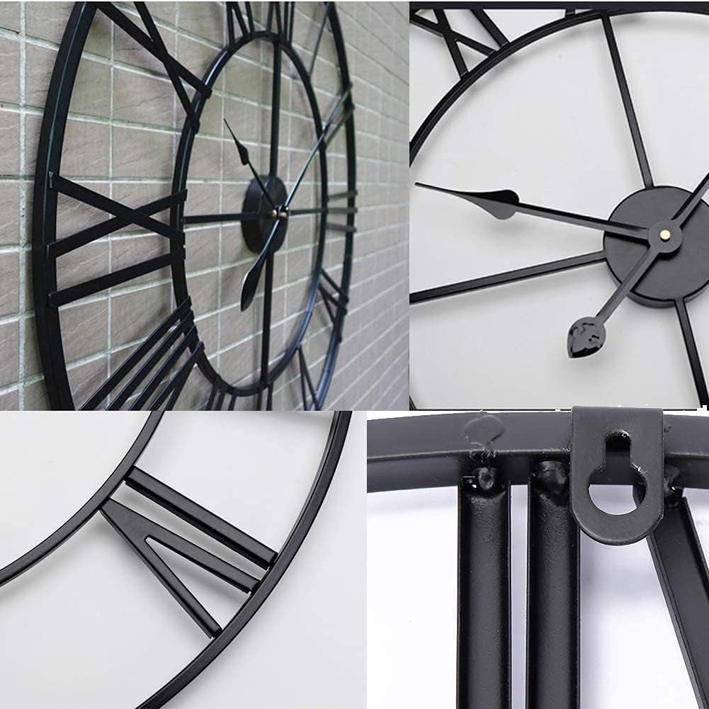 Large Modern Metal round Silent Clocks