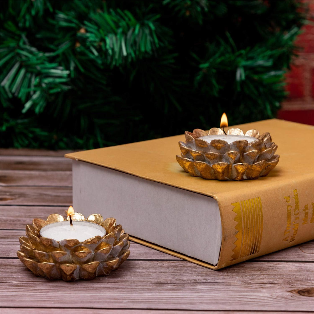Easter Ornaments Wooden Candle Holder