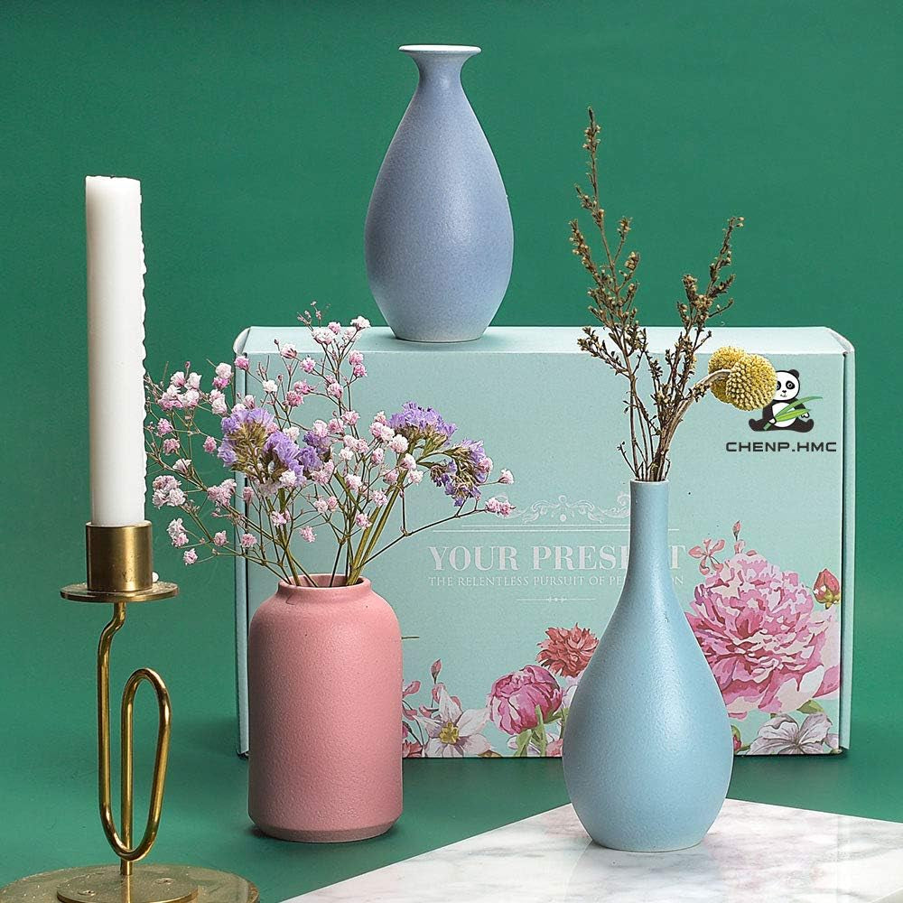 Colorful Ceramic Flower Vase Set