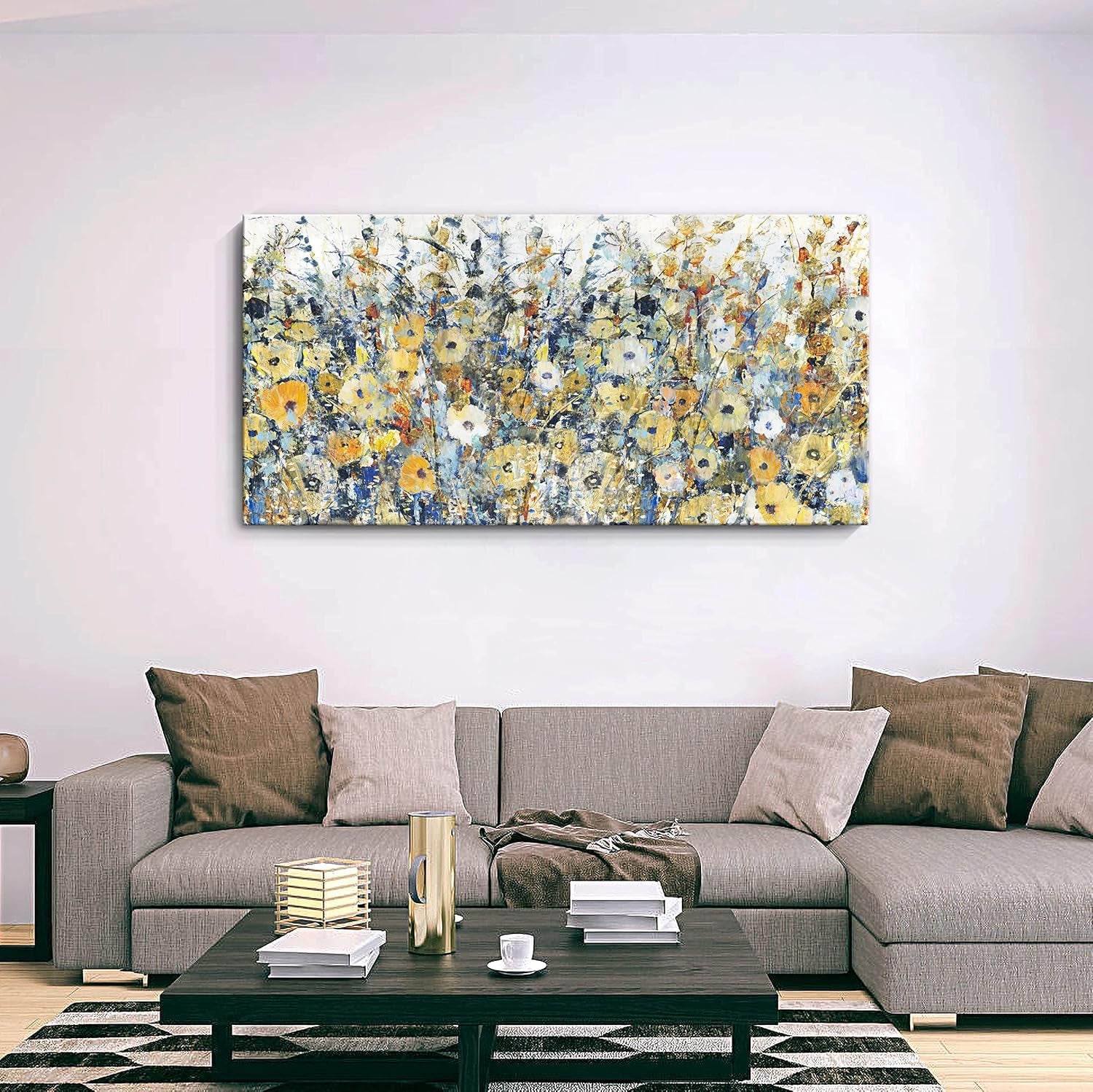 Contemporary Flowers Canvas Wall Art
