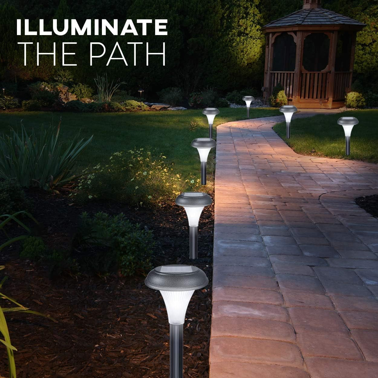  Garden Solar Lights for Outdoor Pathway