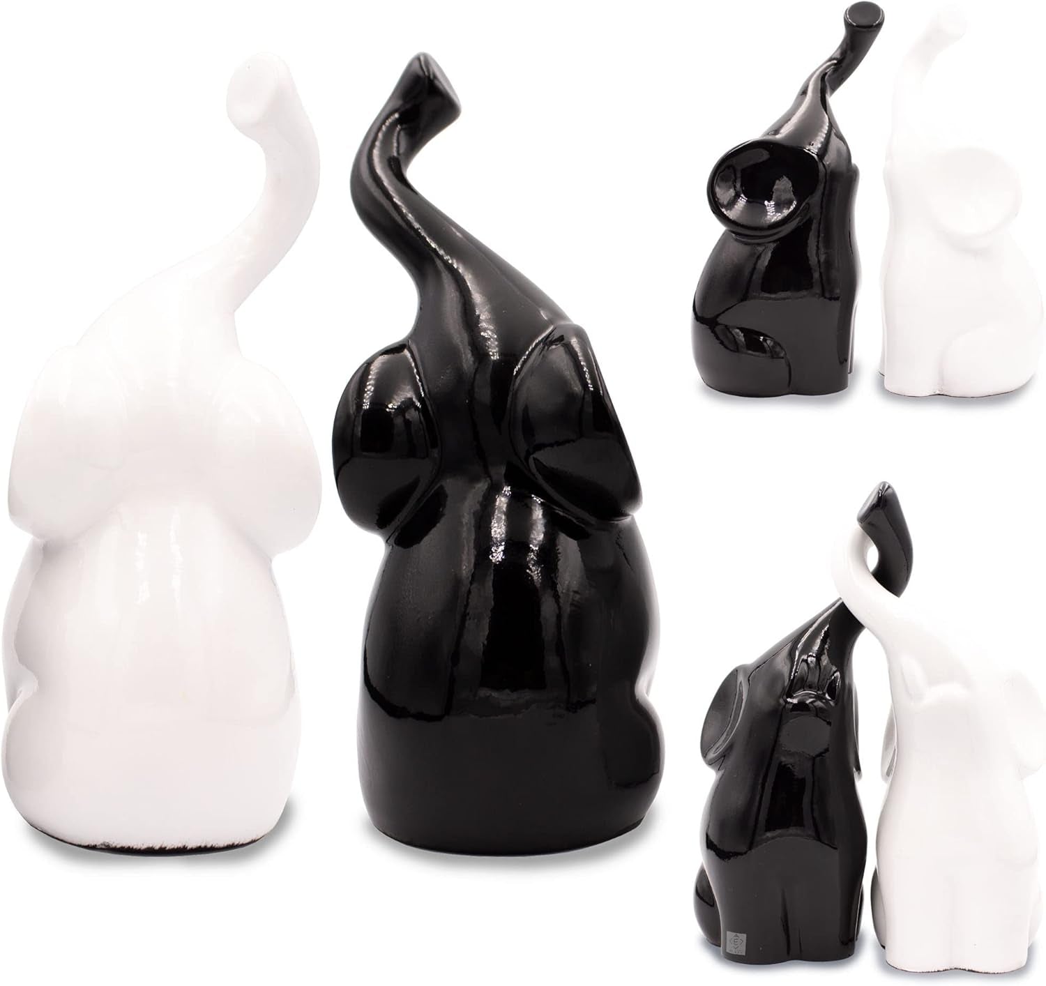 Poly Stone Elephant Decor Figurine