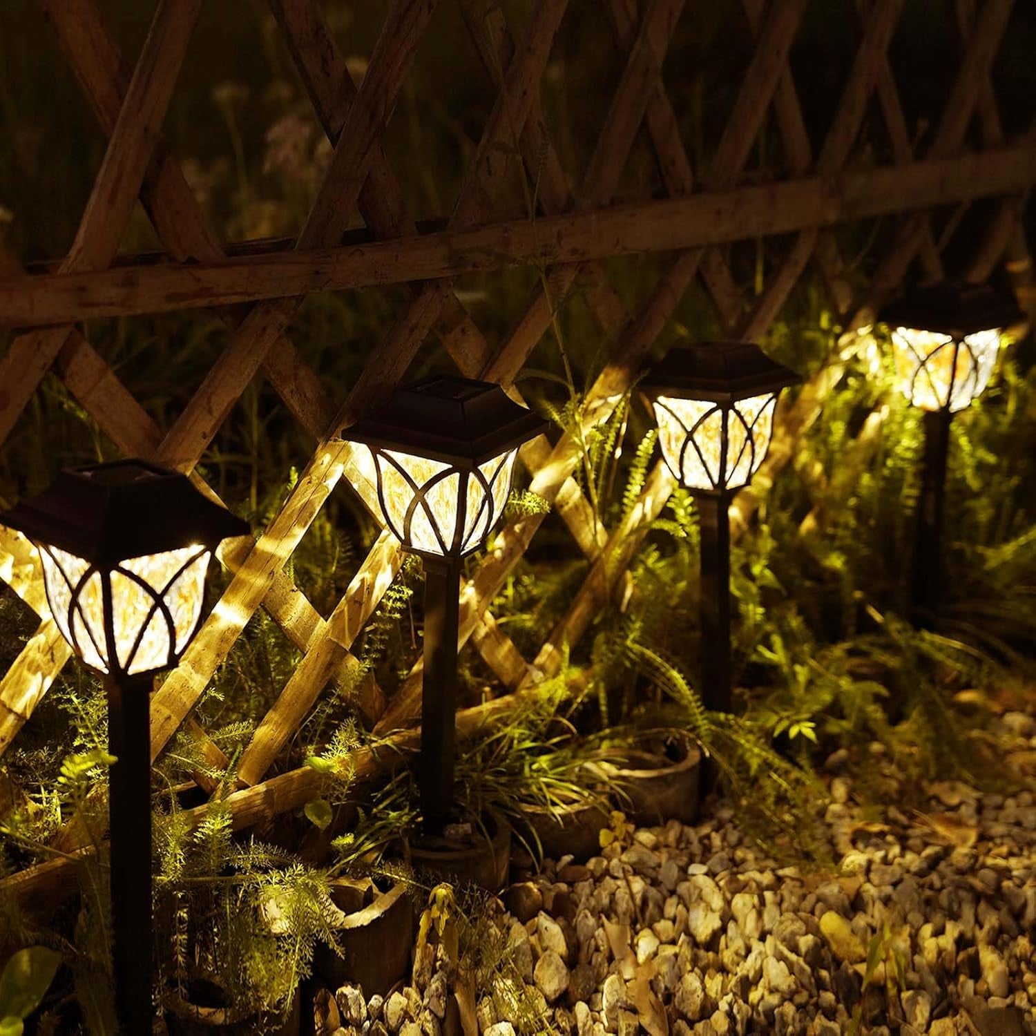 2 Pack LED Solar Lights Outdoor Waterproof