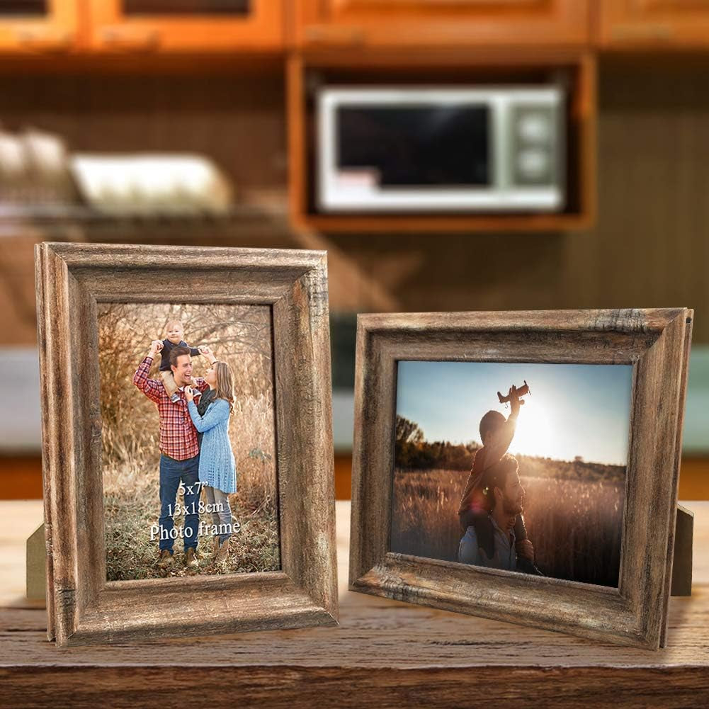2-Pack 5X7 Picture Frames Set 