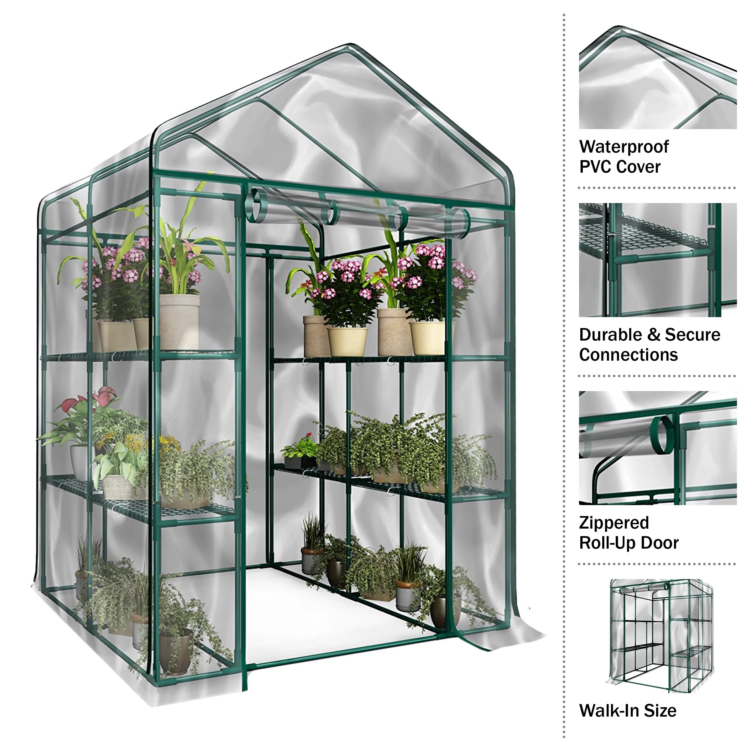 8-Shelf Outdoor/Indoor Grow House